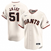 Men's San Francisco Giants #51 Jung Hoo Lee Cream Home Nike Limited Jersey Dzhi,baseball caps,new era cap wholesale,wholesale hats